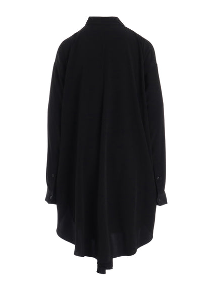 TA/PE CREPE DE CHINE DROP TAIL BLOUSE