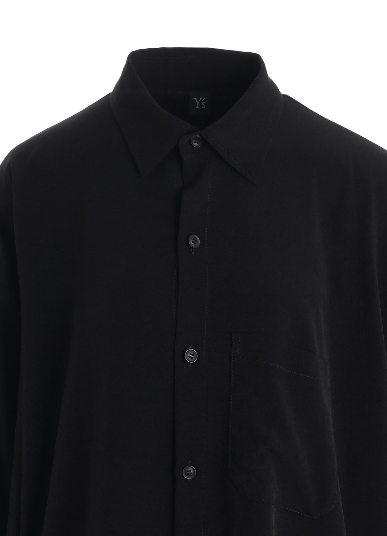 TA/PE CREPE DE CHINE DROP TAIL BLOUSE