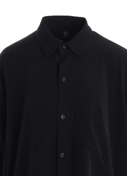 TA/PE CREPE DE CHINE DROP TAIL BLOUSE