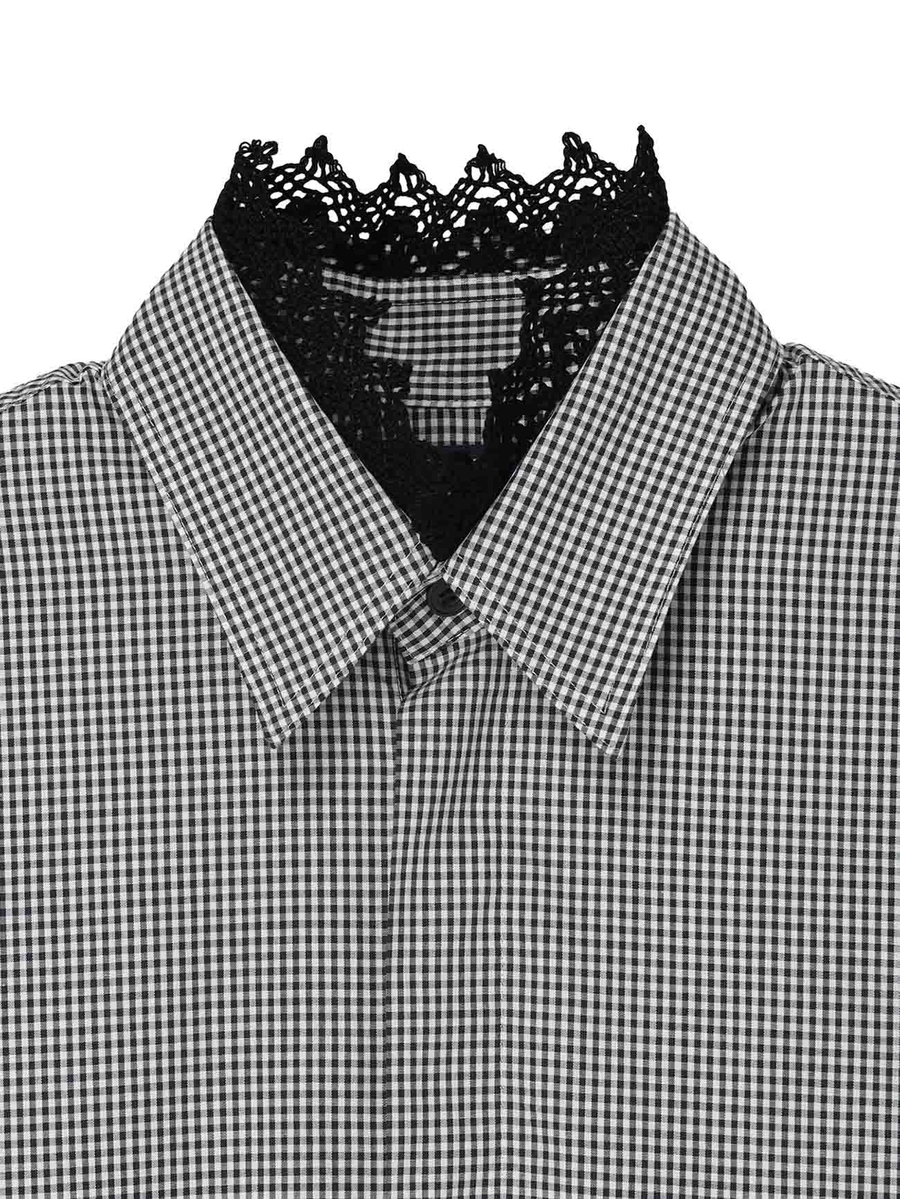 50/ GINGHAM BLOUSE – THE SHOP YOHJI YAMAMOTO