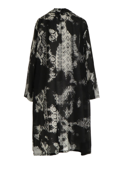 CUPRO/RAYON BIG COLLAR COAT