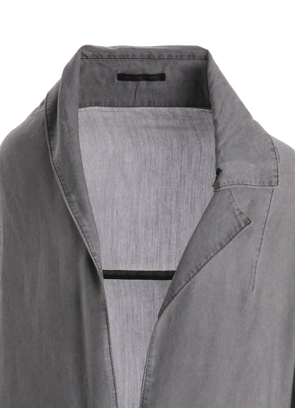 CUPRO/COTTON LAWN GARMENT DYED COAT