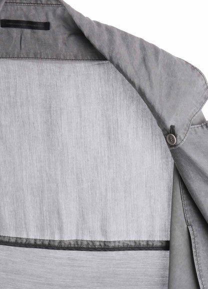 CUPRO/COTTON LAWN GARMENT DYED COAT