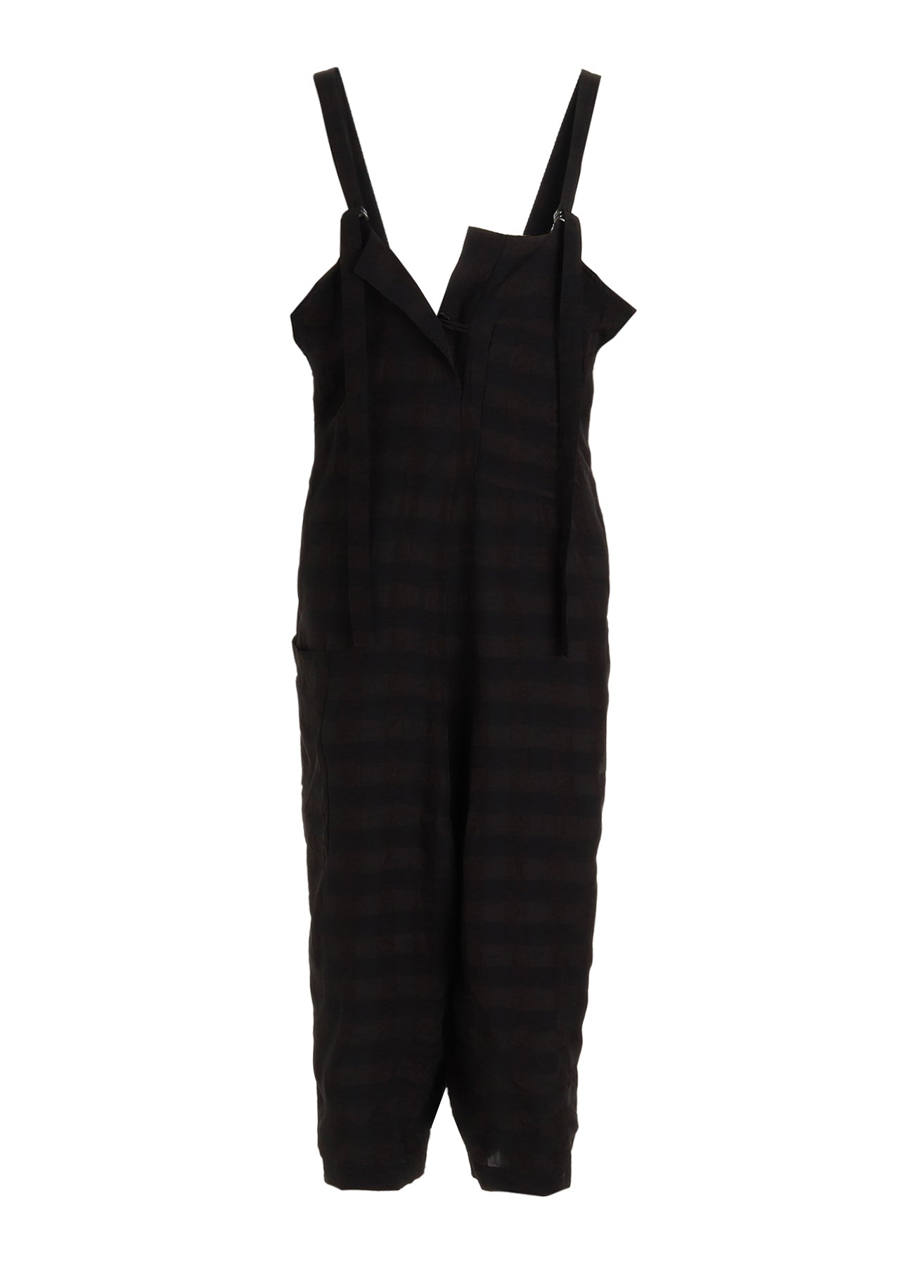 BIG GINGHAM CHECK STRAP DRESS