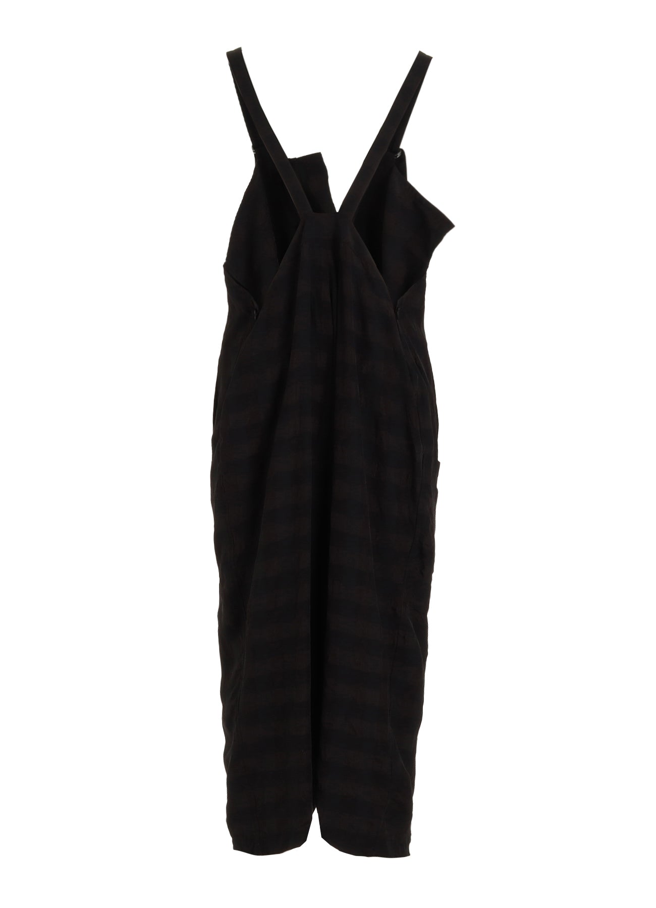 BIG GINGHAM CHECK STRAP DRESS