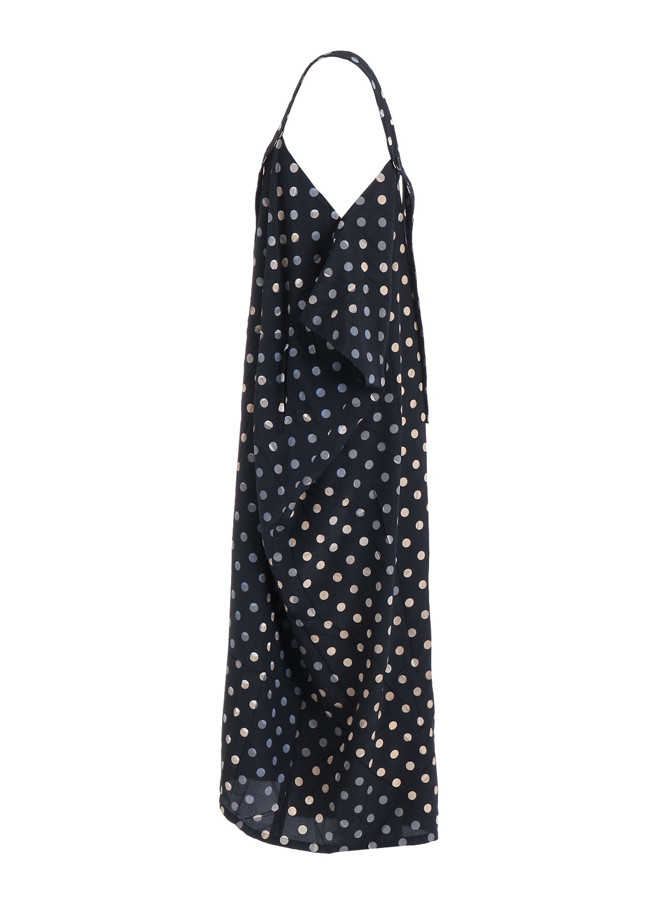 POLYESTER DECINE POLKA DOT PRINT DRESS THE SHOP YOHJI YAMAMOTO POLYESTER DECINE POLKA DOT PRINT DRESS THE SHOP YOHJI YAMAMOTO