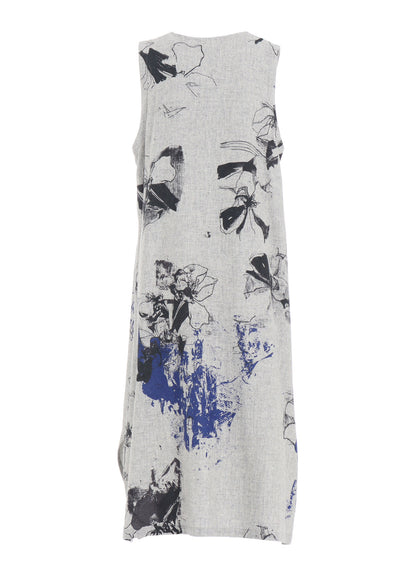 WOOL FLOWER PRINT DRESS