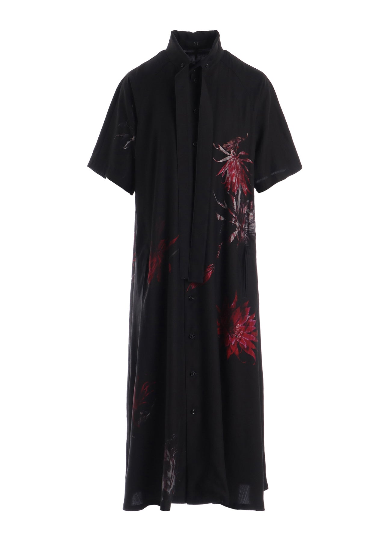 CUPRO DUNGAREE TWILL CACTUS FLOWER DRESS