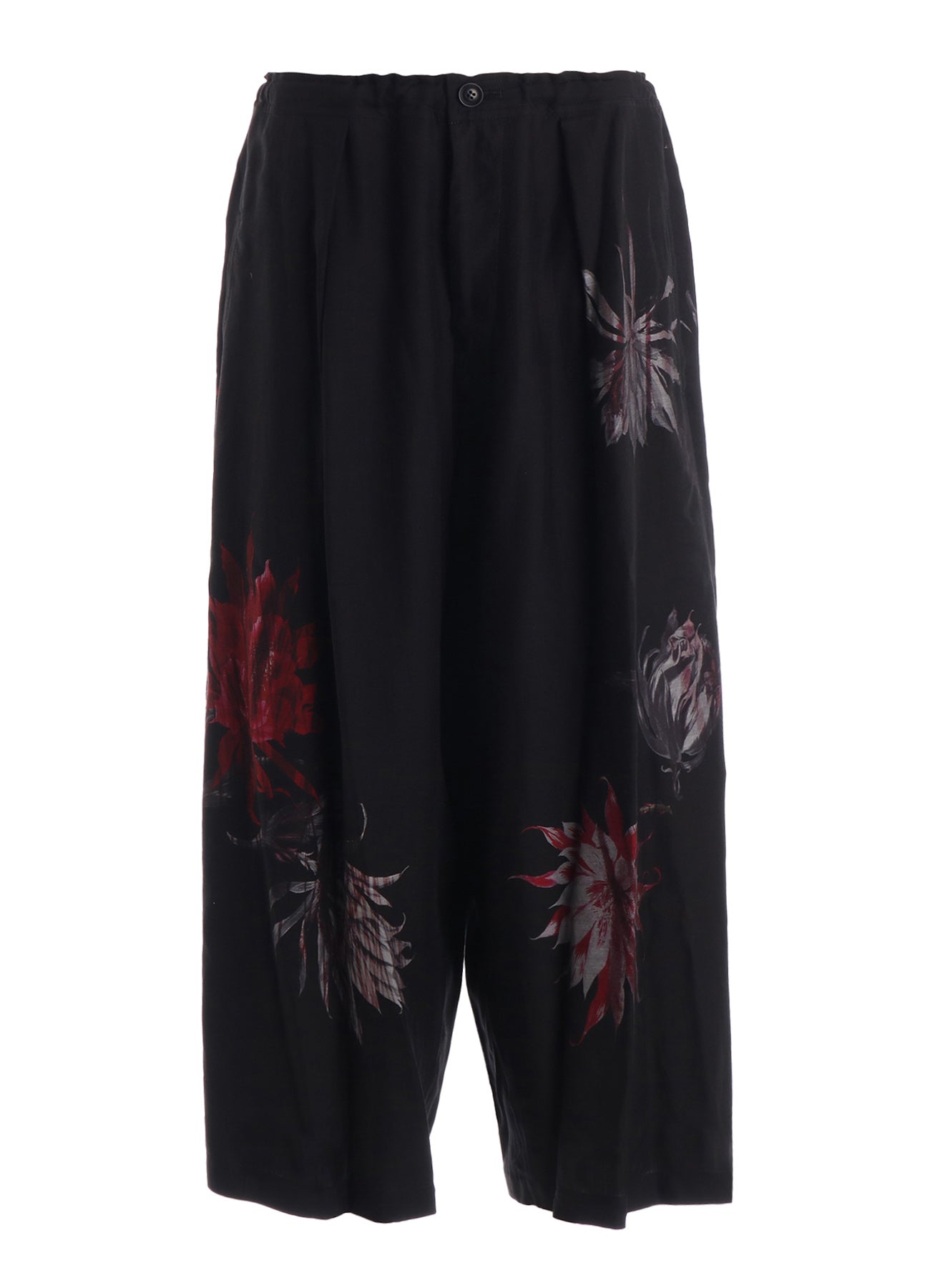 CUPRO DUNGAREE TWILL CACTUS FLOWER PANTS