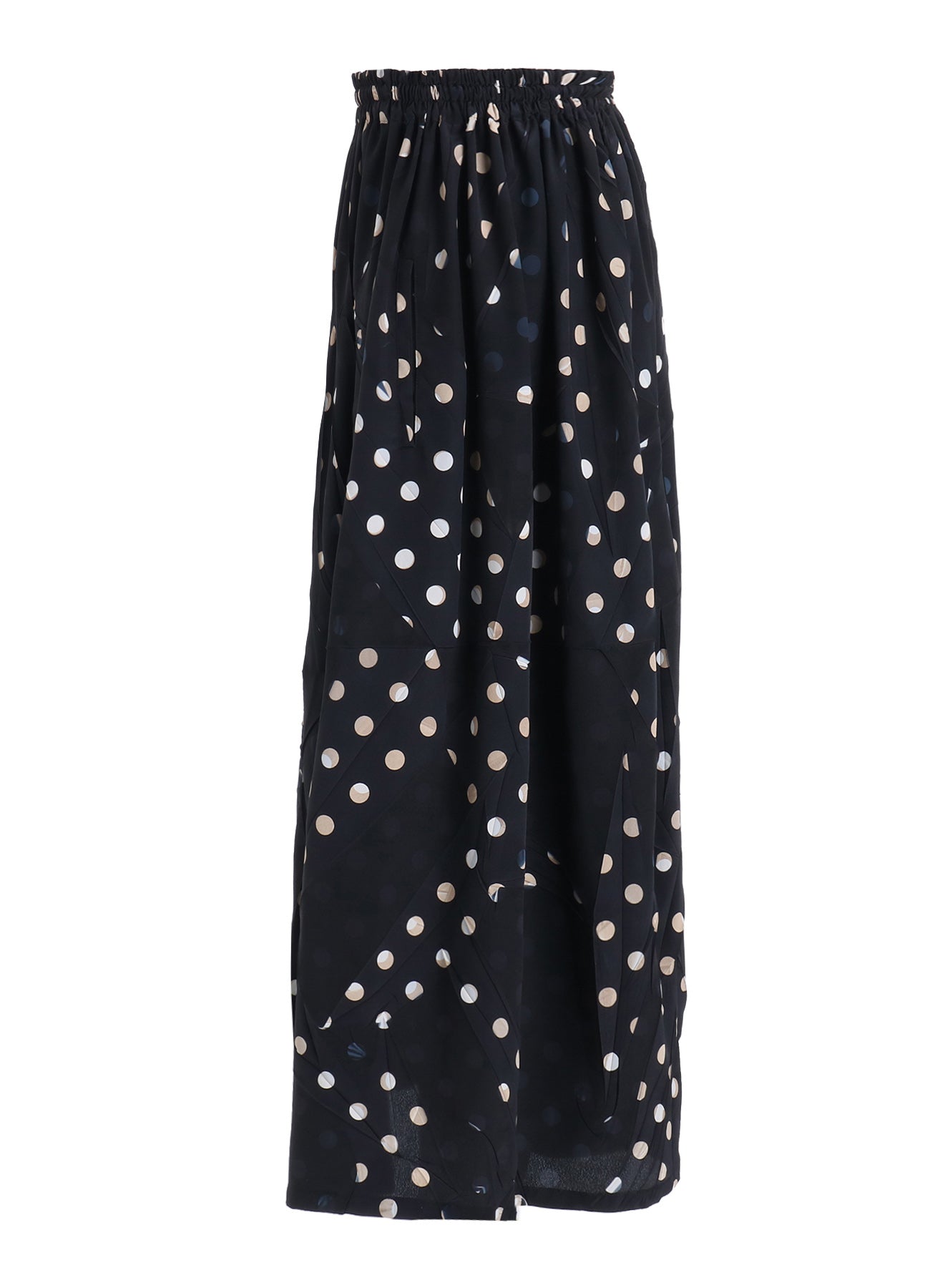 POLYESTER DECINE POLKA DOT PRINT SKIRT