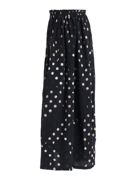 POLYESTER DECINE POLKA DOT PRINT SKIRT