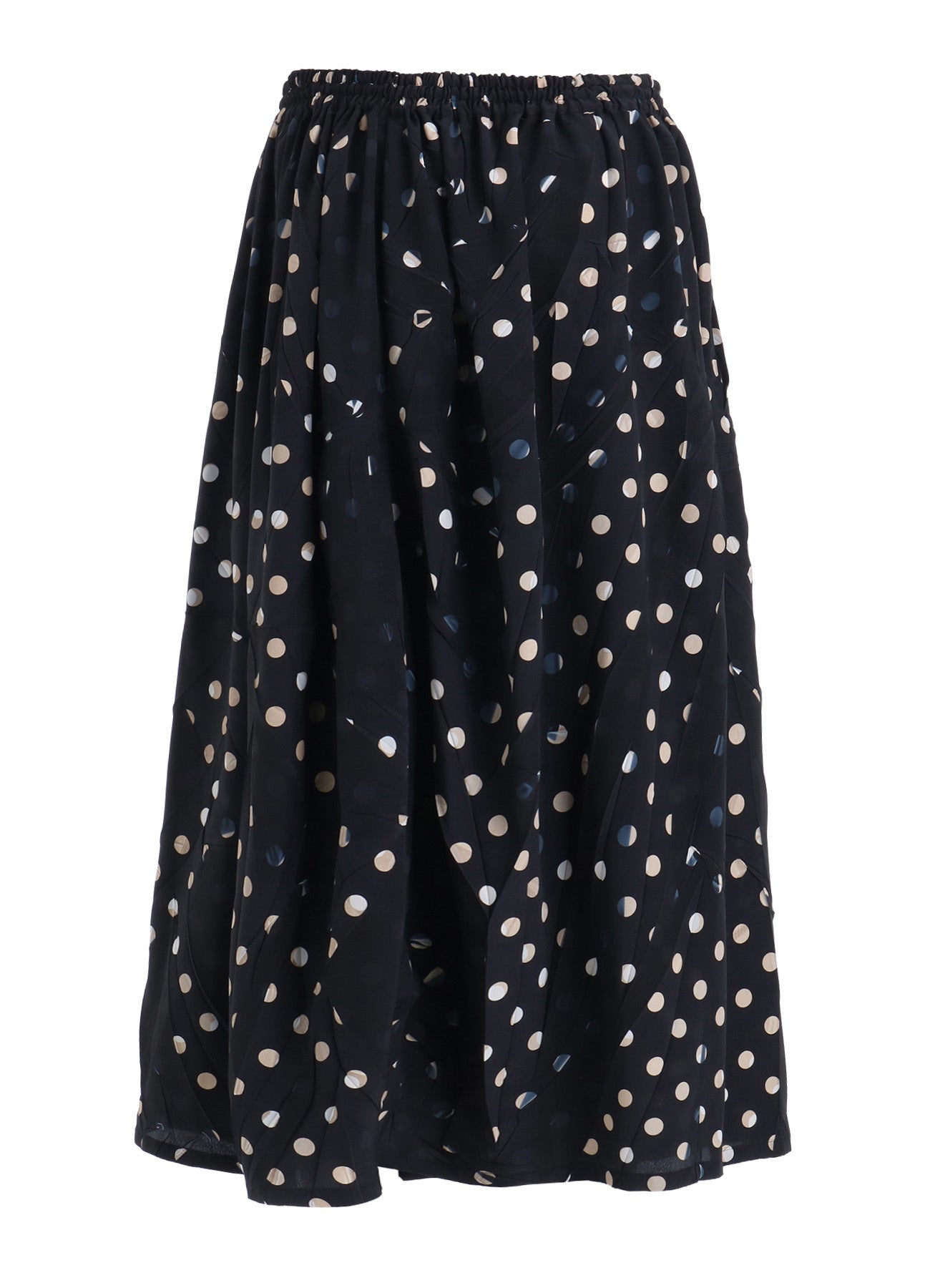 POLYESTER DECINE POLKA DOT PRINT SKIRT – THE SHOP YOHJI YAMAMOTO