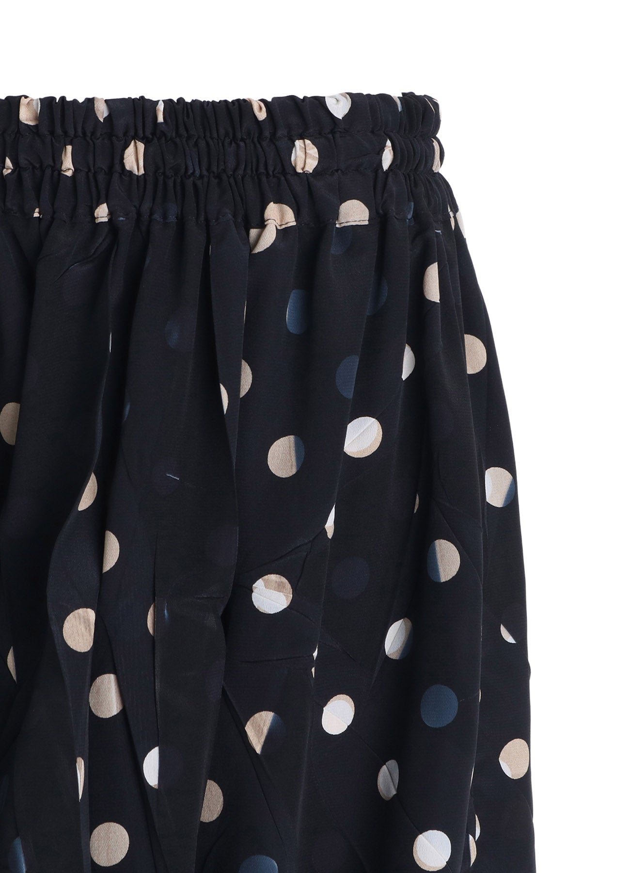 POLYESTER DECINE POLKA DOT PRINT SKIRT