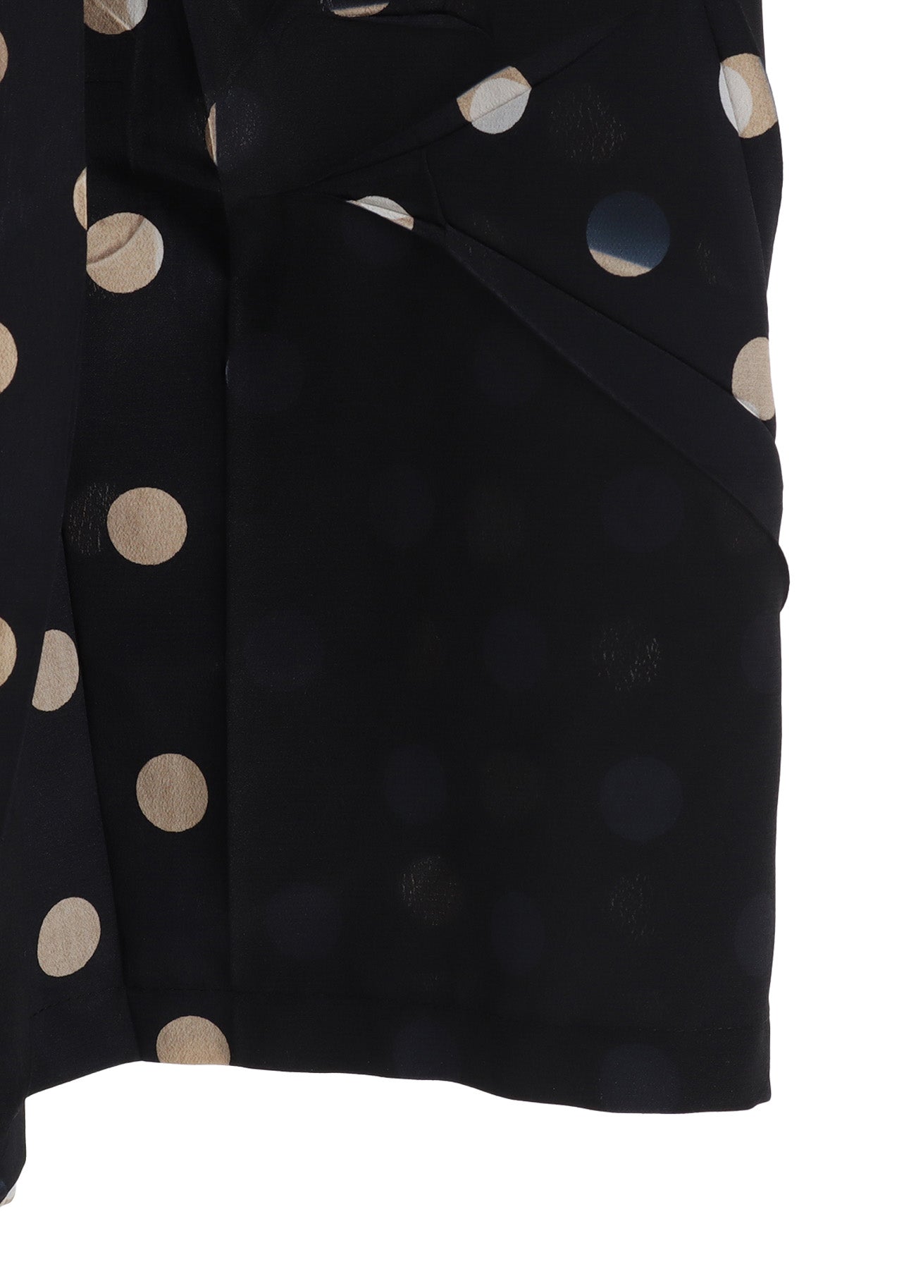 POLYESTER DECINE POLKA DOT PRINT SKIRT – THE SHOP YOHJI YAMAMOTO