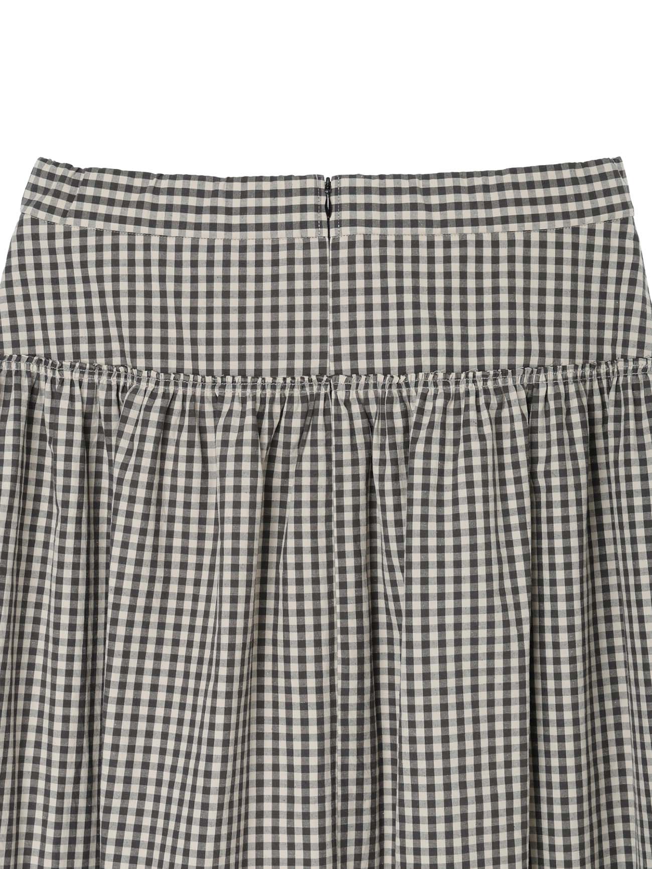 GINGHAM COMBINATION SKIRT