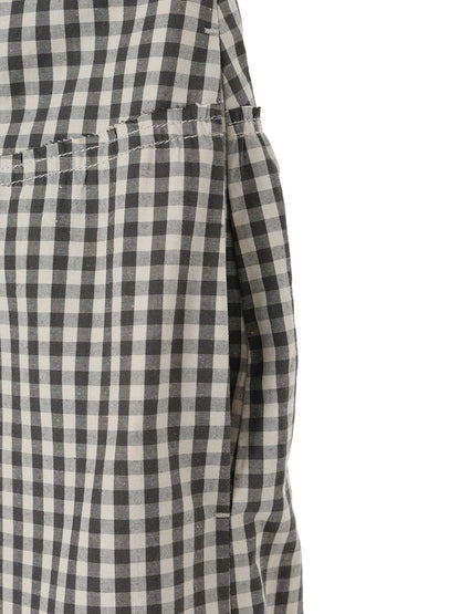 GINGHAM COMBINATION SKIRT