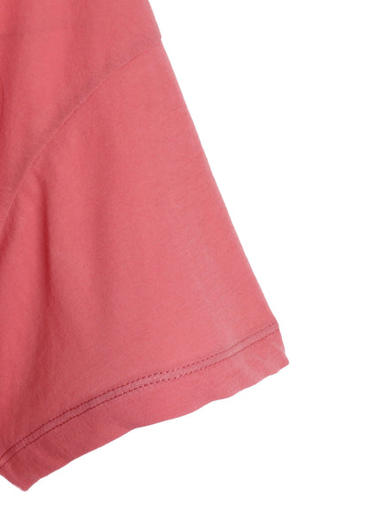 HIGH-TWIST COTTON JERSEY GATHERED T