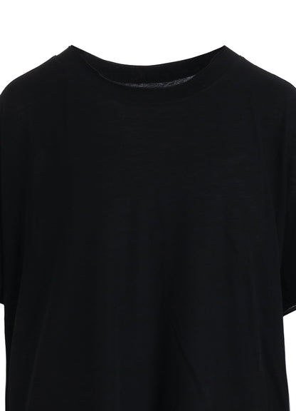 HIGH-TWIST COTTON JERSEY GATHERED T