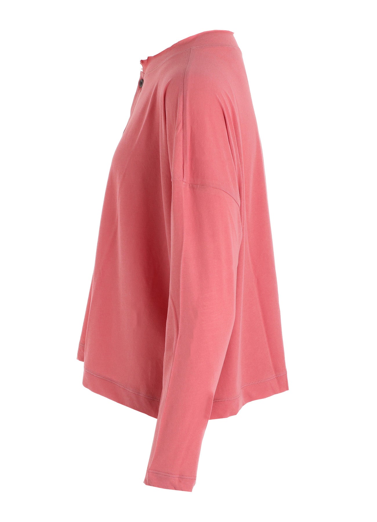 HIGH-TWIST COTTON JERSEY LONG SLEEVE CARDIGAN