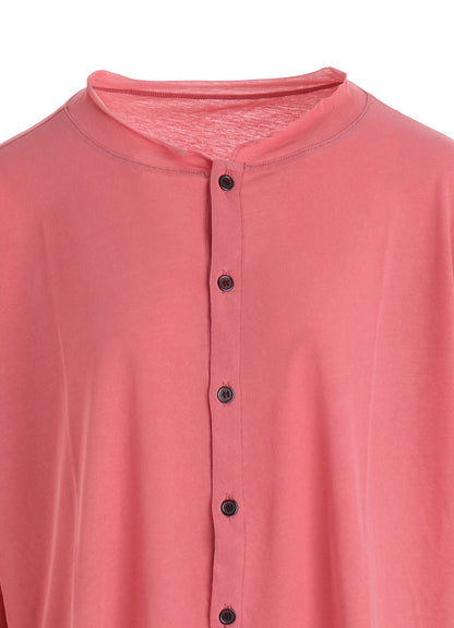 HIGH-TWIST COTTON JERSEY LONG SLEEVE CARDIGAN
