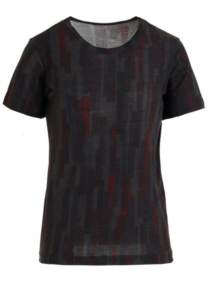 COTTON BRUSH STROKE SHORT SLEEVE T