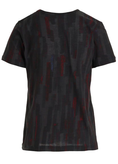 COTTON BRUSH STROKE SHORT SLEEVE T