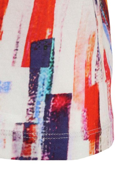 COTTON BRUSH STROKE LONG SLEEVE T