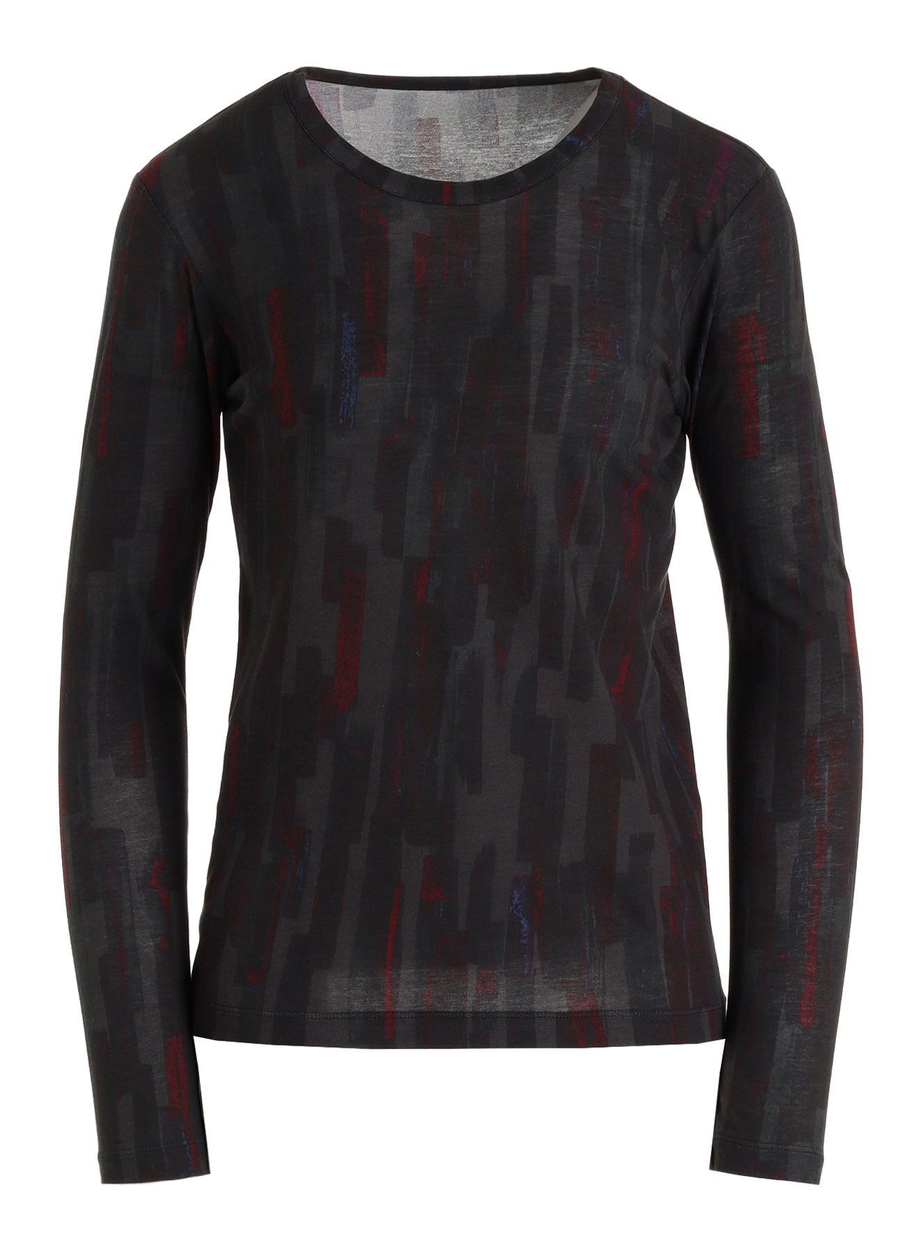 COTTON BRUSH STROKE LONG SLEEVE T