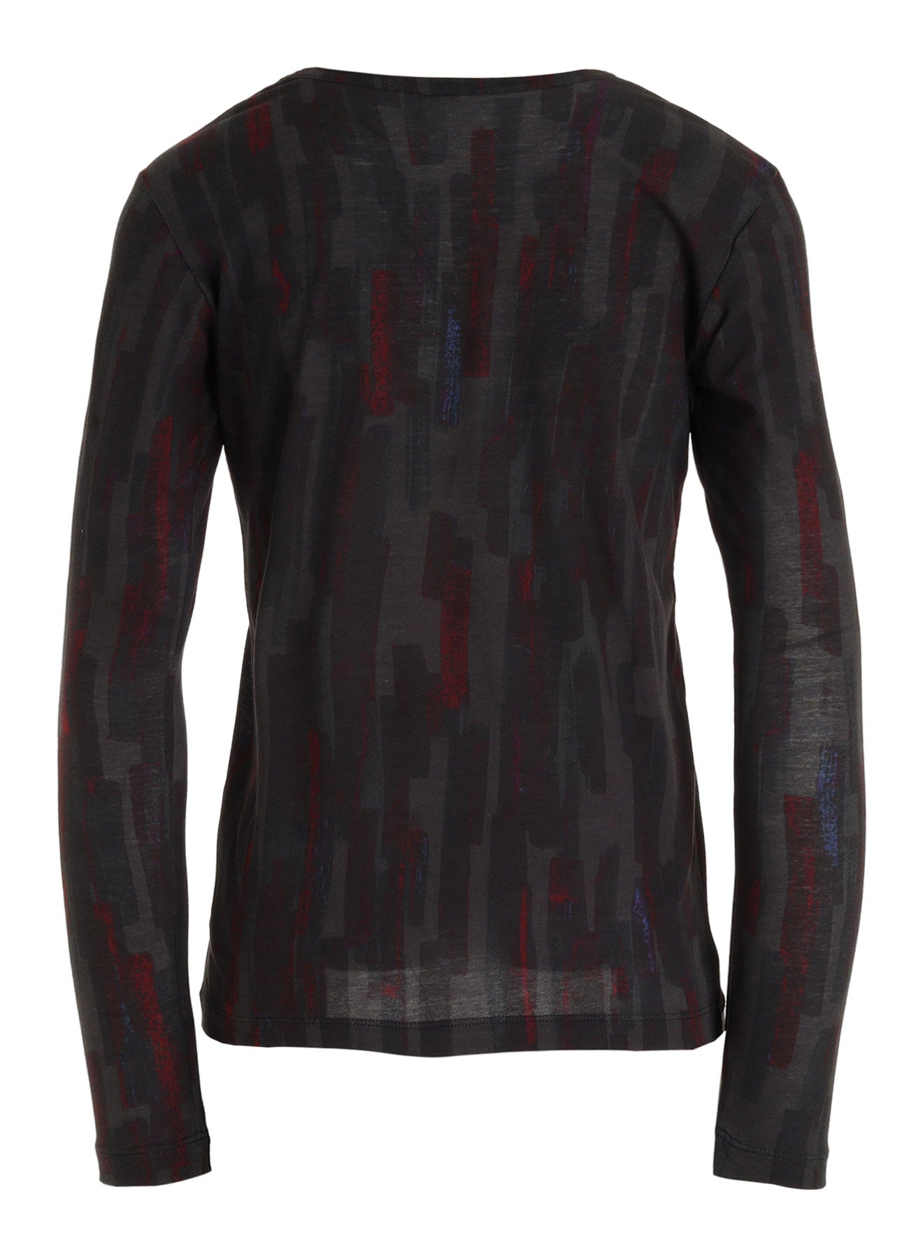 COTTON BRUSH STROKE LONG SLEEVE T