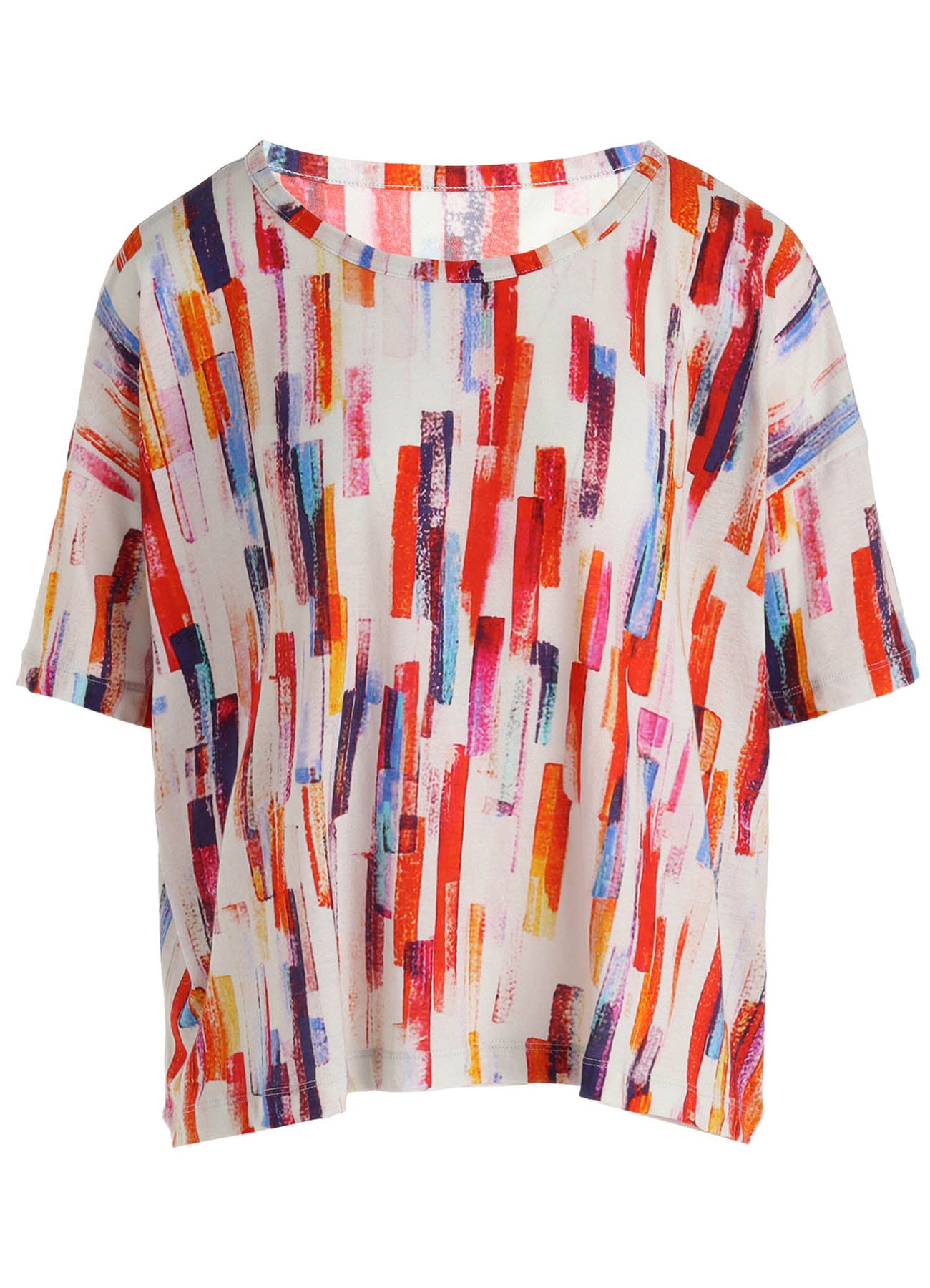 COTTON BRUSH STROKE SHORT SLEEVE CROPPED T – THE SHOP YOHJI YAMAMOTO