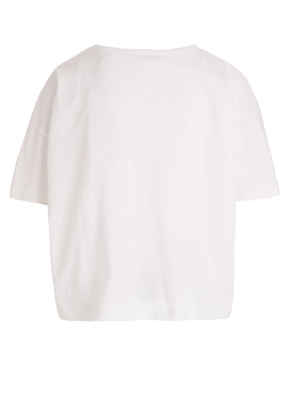 TROMPE L'OEIL HALF SLEEVE CROPPED TEE