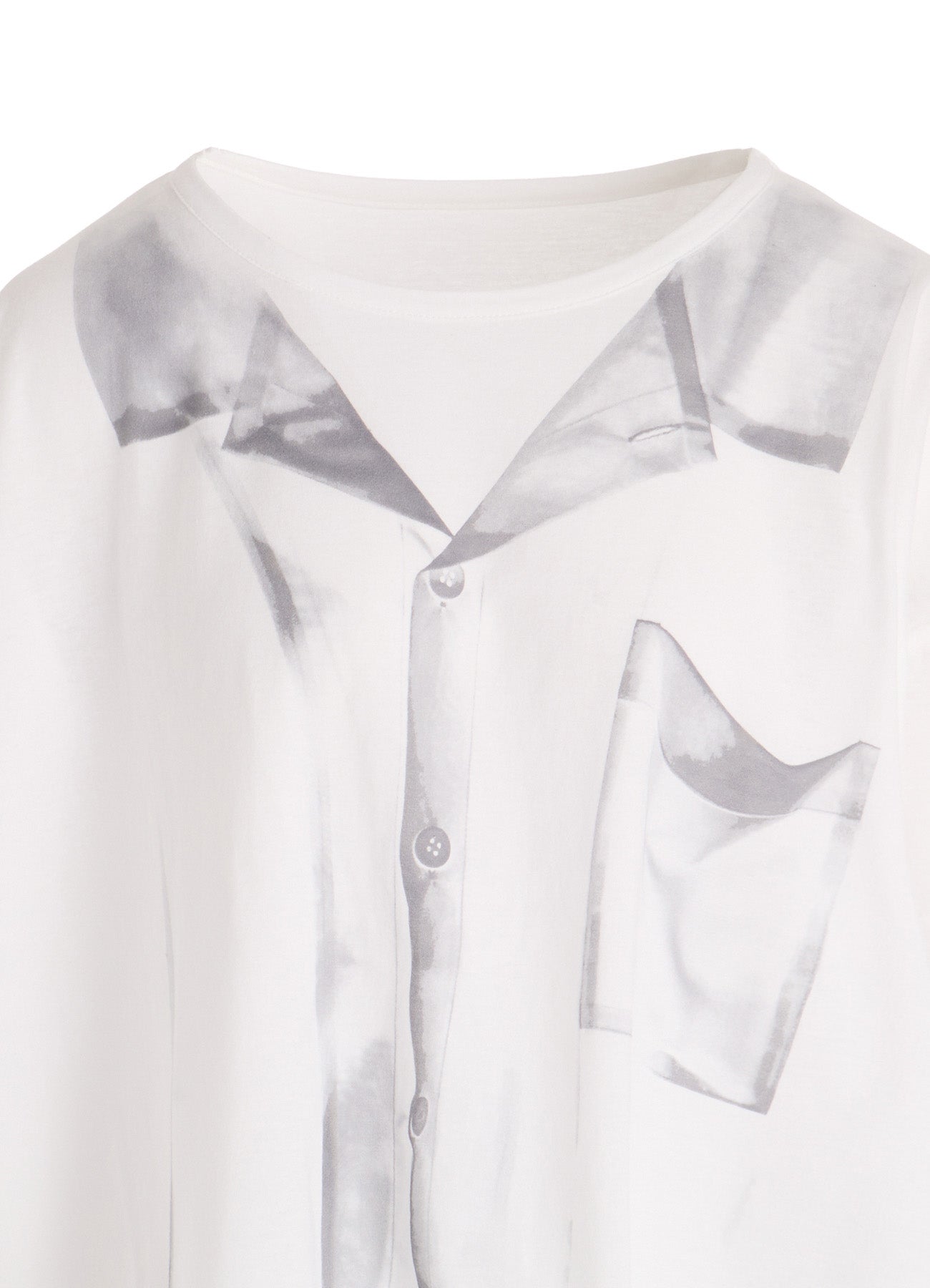 TROMPE L'OEIL HALF SLEEVE CROPPED TEE