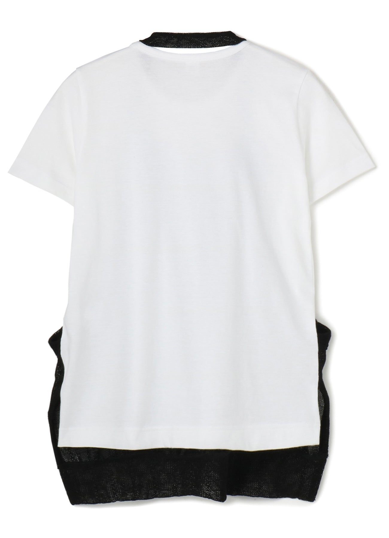 PLAIN STITCH x FAUX LINEN APRON HALF SLEEVE T