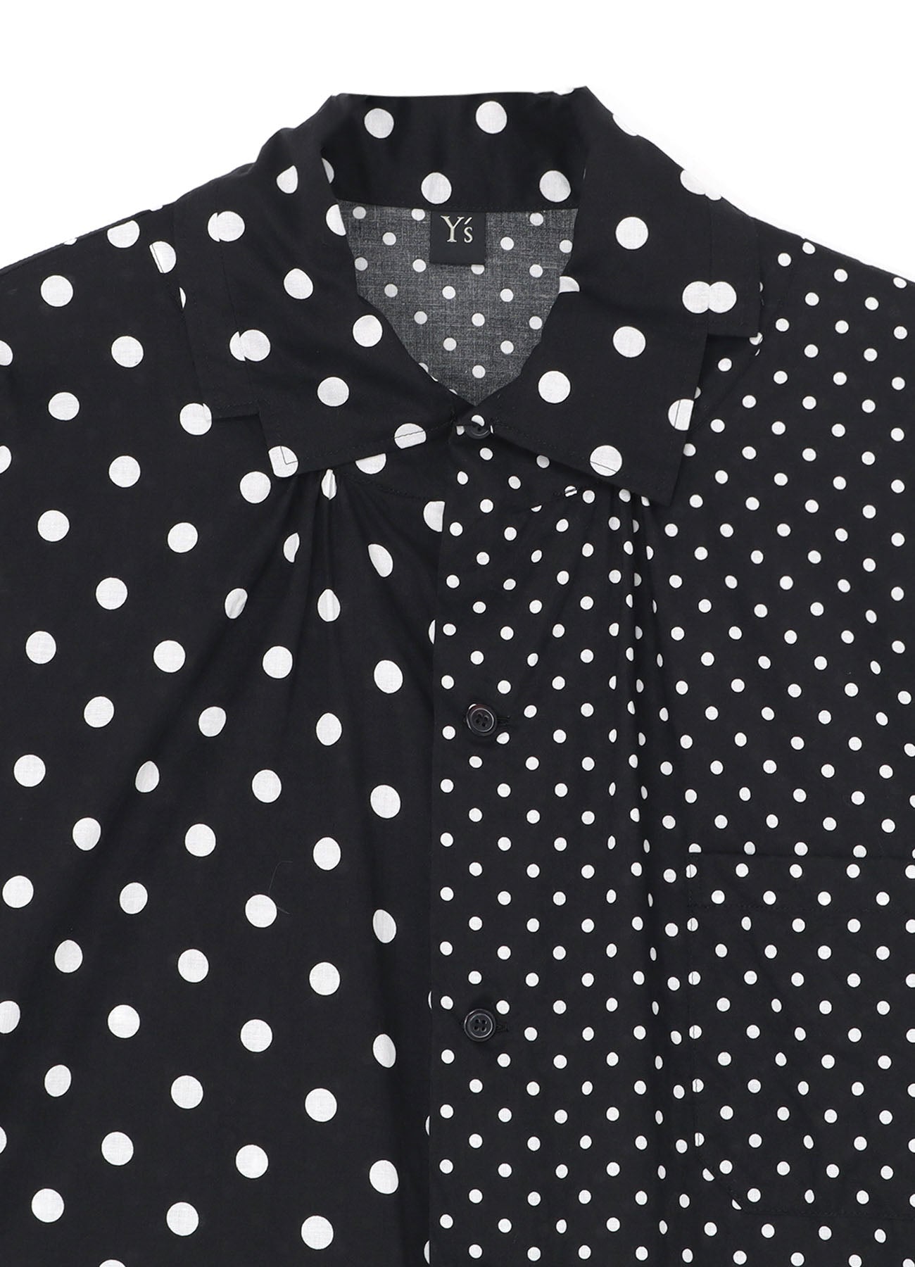 60/- COTTON LAWN DOT PRINT SQUARE COLLAR SHIRT