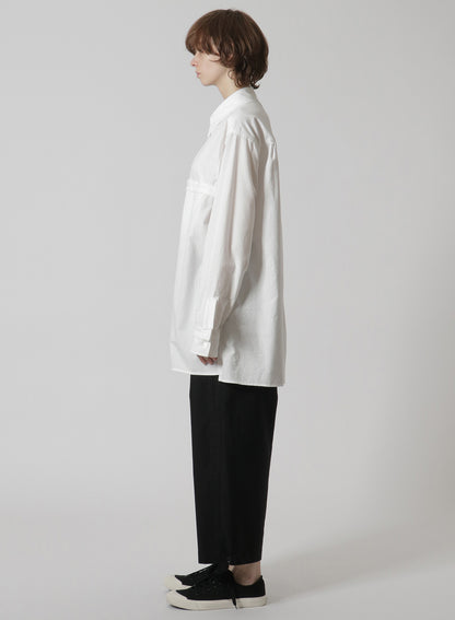 [Y's-Black Name]KHADI TAPE FLAP POCKET SHIRT