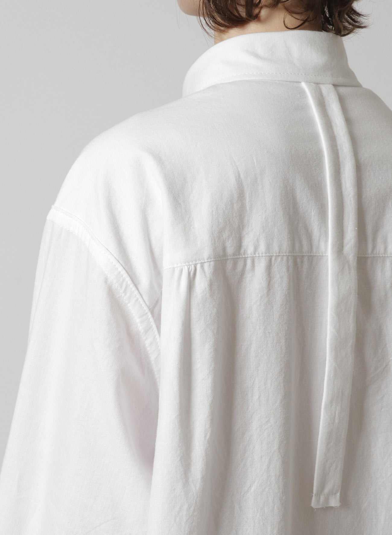 [Y's-Black Name]KHADI TAPE FLAP POCKET SHIRT