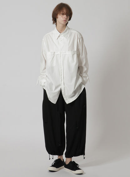 [Y's-Black Name]COTTON TAPE FLAP POCKET SHIRT