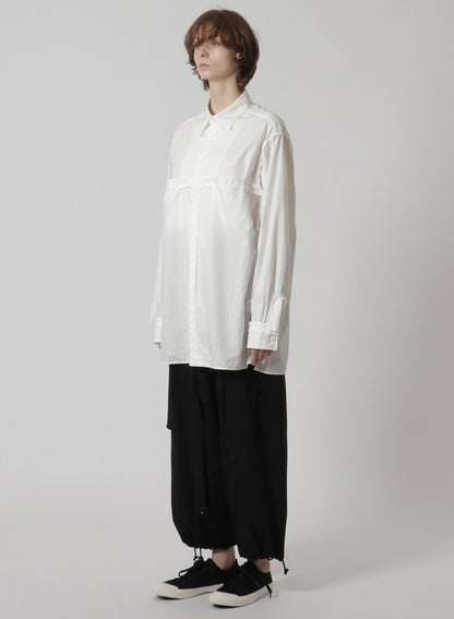 [Y's-Black Name]COTTON TAPE FLAP POCKET SHIRT