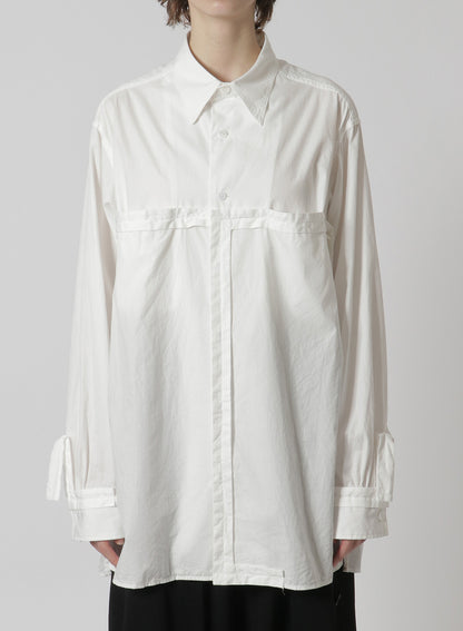 [Y's-Black Name]COTTON TAPE FLAP POCKET SHIRT