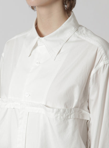 [Y's-Black Name]COTTON TAPE FLAP POCKET SHIRT