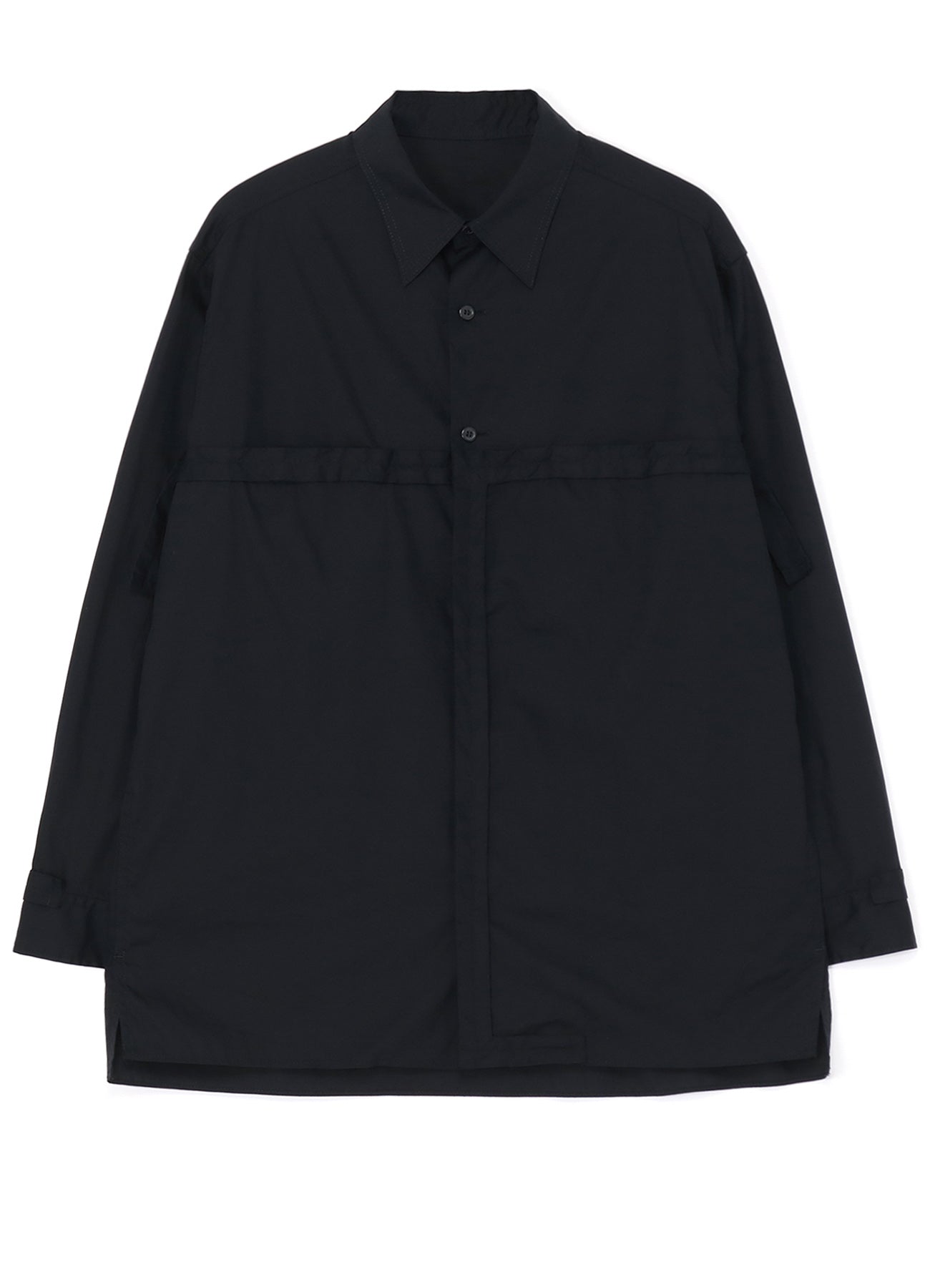 [Y's-Black Name]COTTON TAPE FLAP POCKET SHIRT