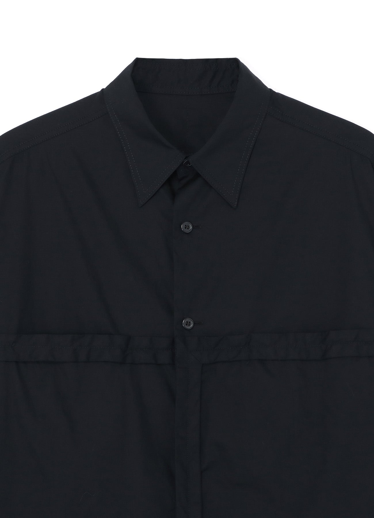 [Y's-Black Name]COTTON TAPE FLAP POCKET SHIRT