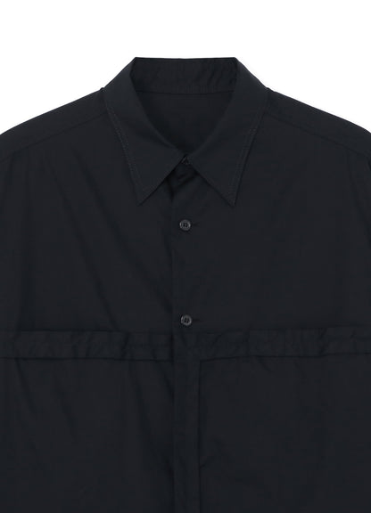 [Y's-Black Name]COTTON TAPE FLAP POCKET SHIRT