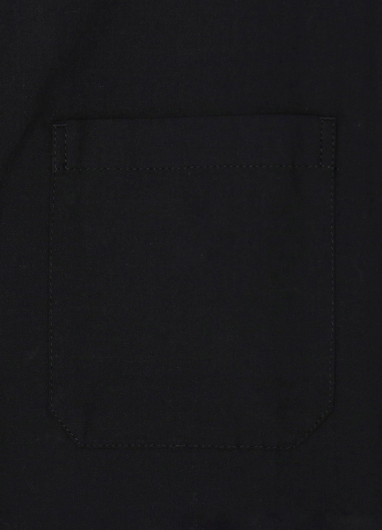 [Y's-Black Name]KHADI TAPE SNAP SHIRT