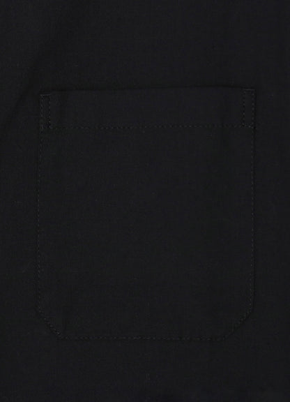 [Y's-Black Name]KHADI TAPE SNAP SHIRT