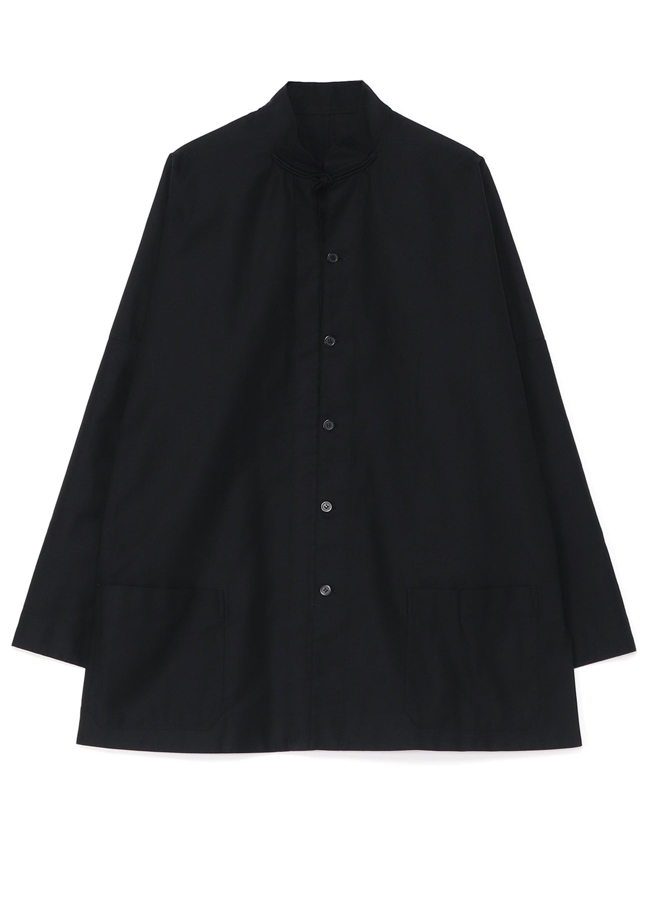 [Y's-Black Name]BLACK TWILL CHINA SHIRT