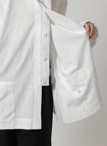 [Y's-Black Name]KHADI CHINA SHIRT