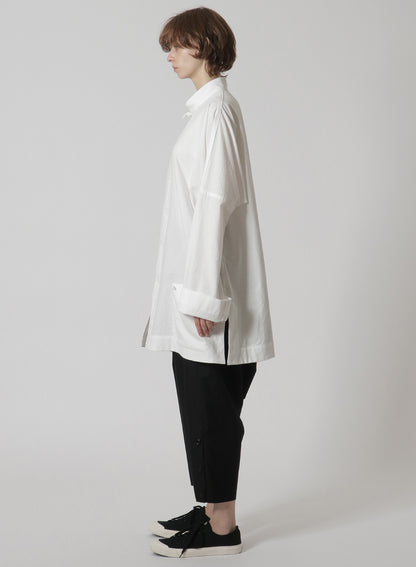 [Y's-Black Name]KHADI CHINA SHIRT