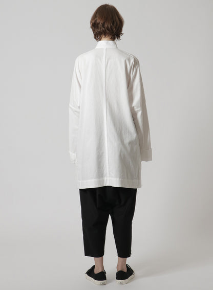 [Y's-Black Name]KHADI CHINA SHIRT