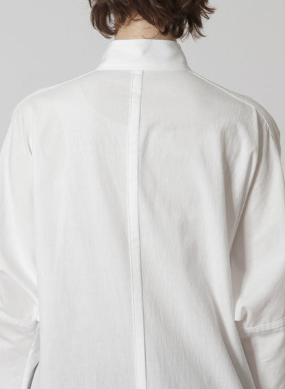 [Y's-Black Name]KHADI CHINA SHIRT